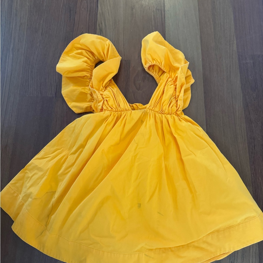 For loves and Lemons Orange Mini Dress